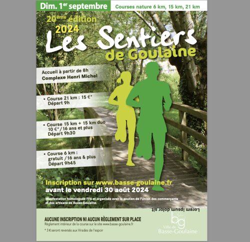 Affiche de la compétition Les Sentiers de Goulaine