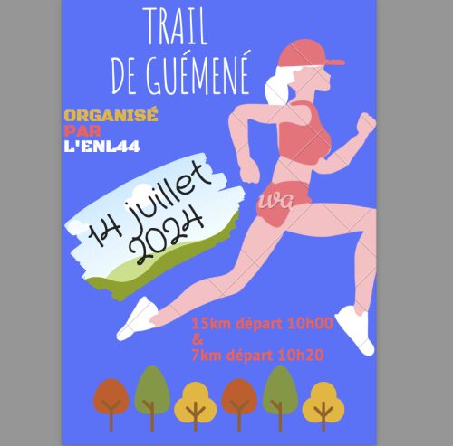 Affiche de la compétition 19ème trail de Guémené