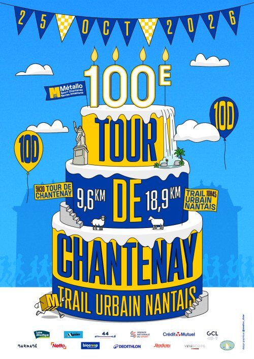 Affiche de la compétition 100ème Trail Urbain Nantais - Tour de Chantenay