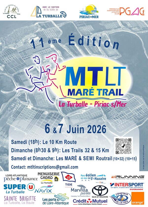 Affiche de la compétition MTLT - Maré Trail La Turballe