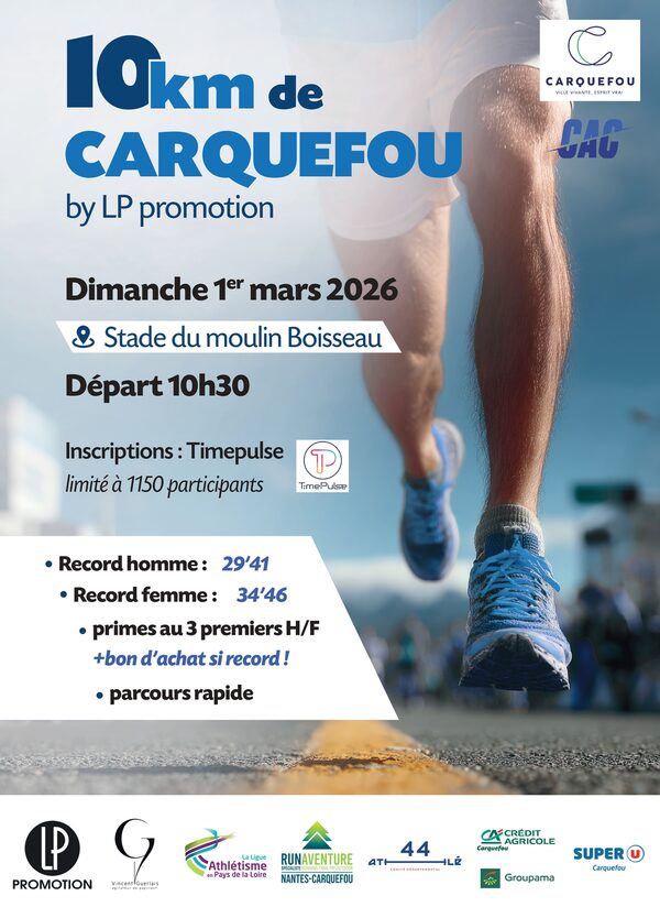 Affiche de la compétition 10 km de Carquefou
