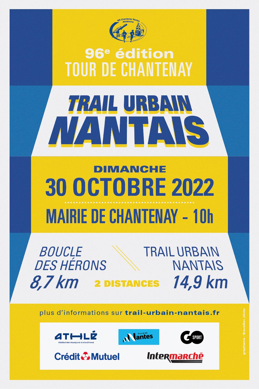 Affiche de la compétition Trail Urbain Nantais - 96ème Tour de Chantenay