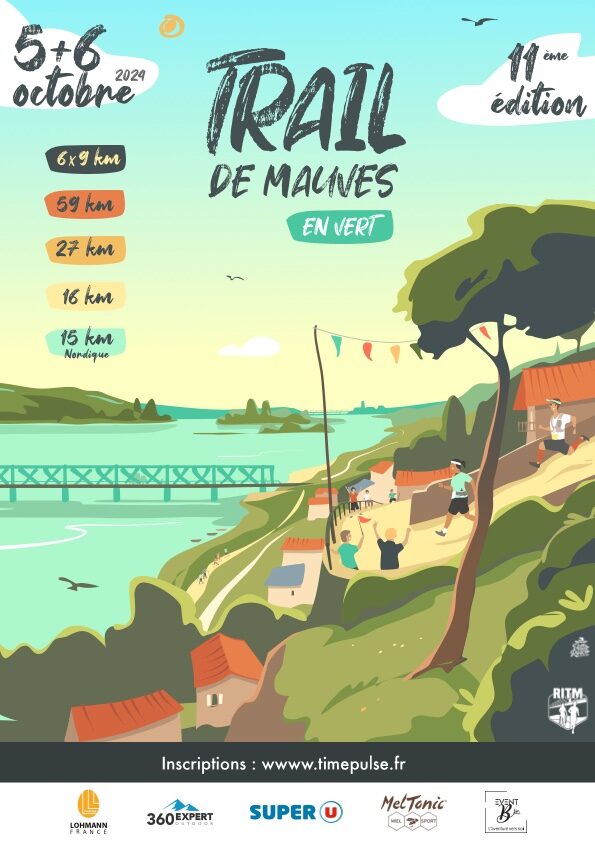 Affiche de la compétition Trail de Mauves en vert
