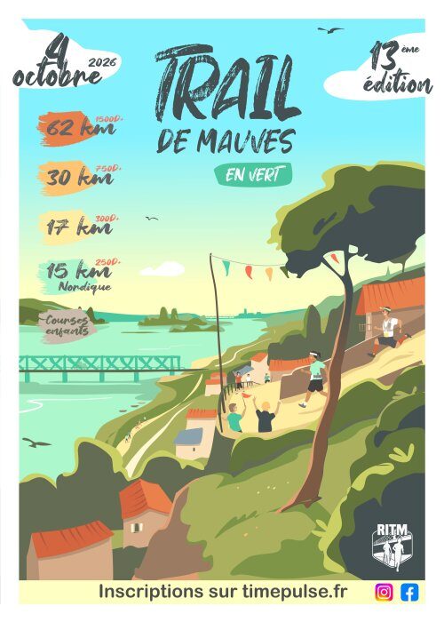 Affiche de la compétition Trail de Mauves en Vert