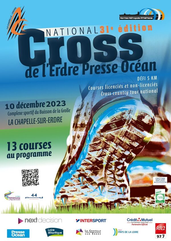 Affiche de la compétition Cross national de L'Erdre