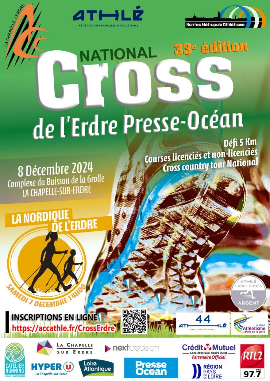 Affiche de la compétition Cross National de l'Erdre
