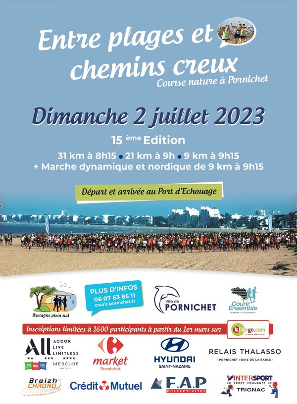 Affiche de la compétition Entre plages et chemins creux de Pornichet