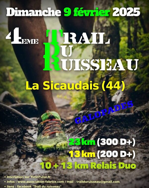 Affiche de la compétition Trail du Ruisseau