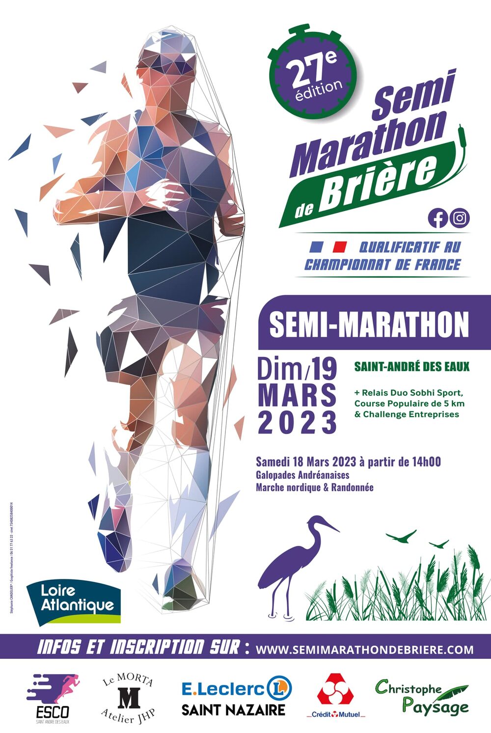 Affiche de la compétition 27ème semi-marathon de Brière