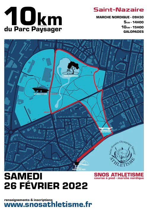Affiche de la compétition 10 km du Parc Paysager