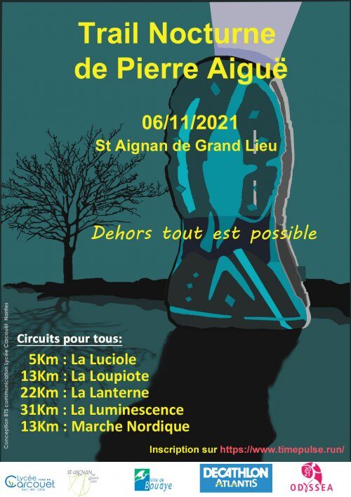 Affiche de la compétition Trail Nocturne de Pierre Aiguë