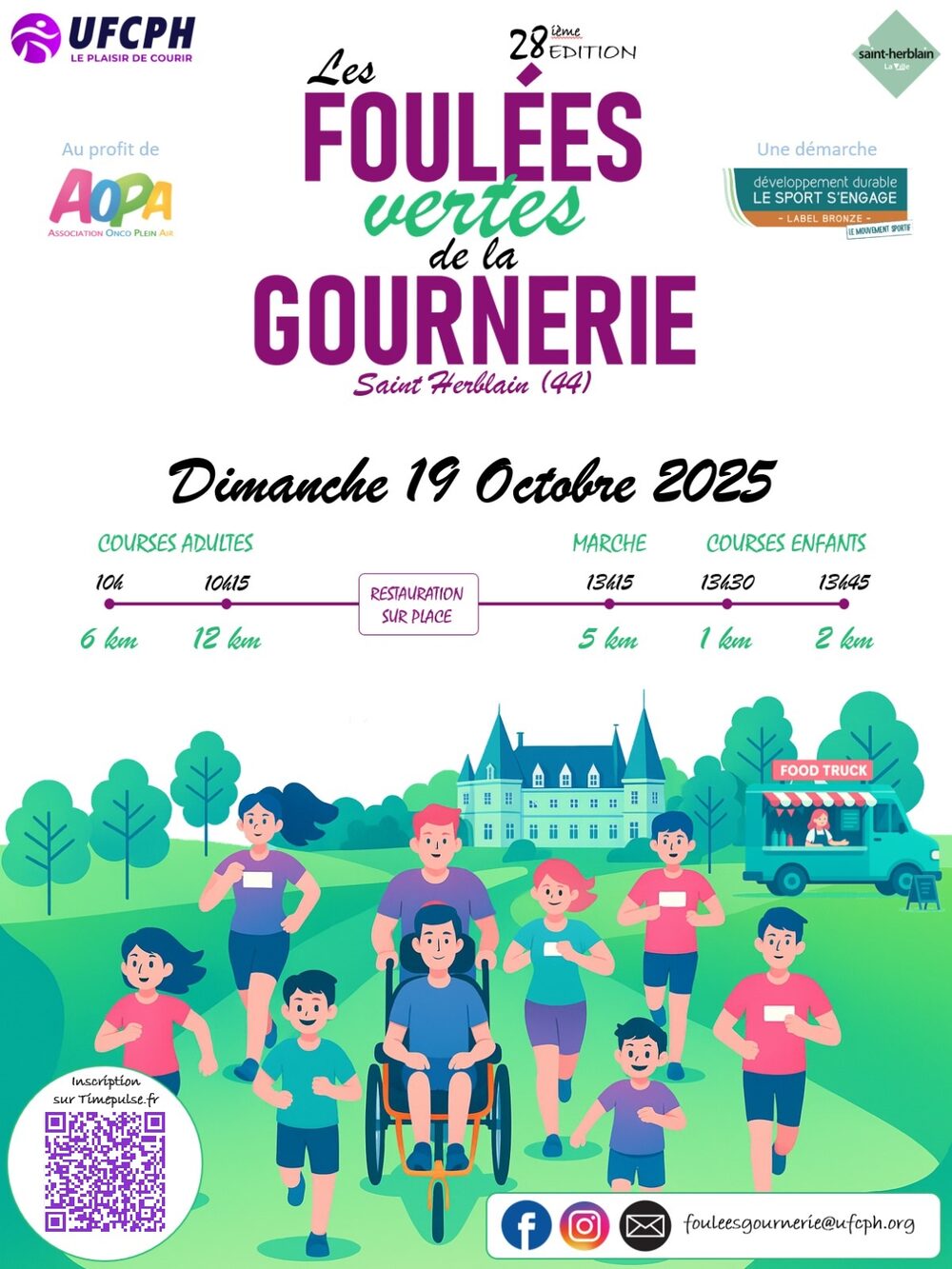 Affiche de la compétition Foulées de la Gournerie
