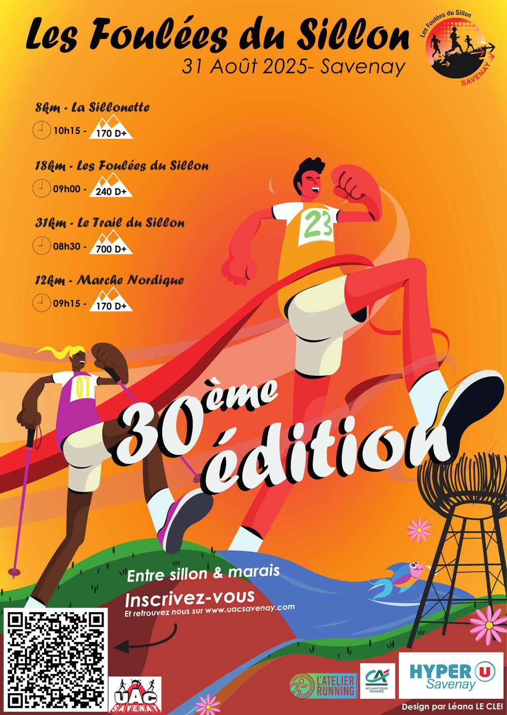 Affiche de la compétition Les Foulées du Sillon de Bretagne