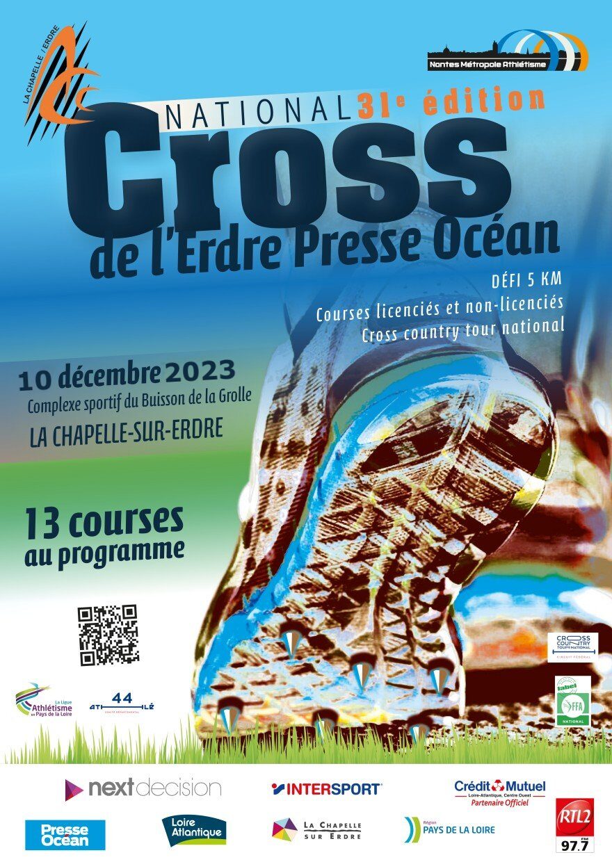 Affiche de la compétition Cross national de L'Erdre