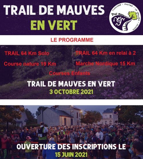 Affiche de la compétition Trail de Mauves en Vert
