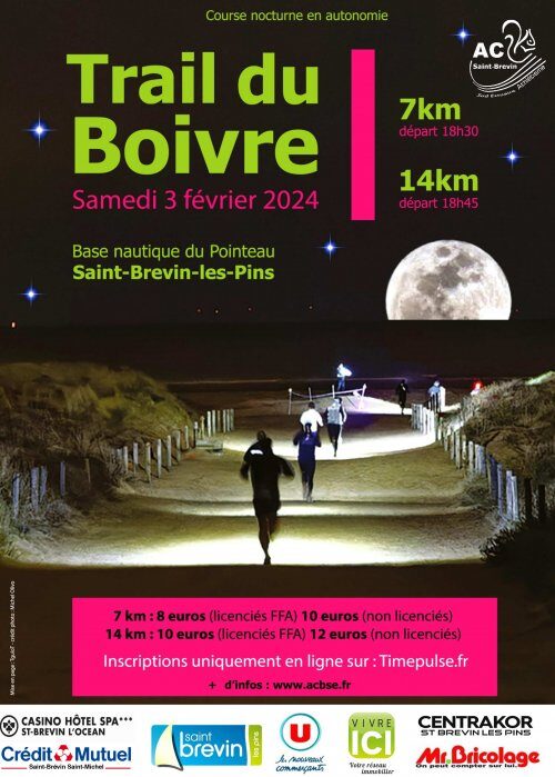 Affiche de la compétition Trail du Boivre entre Terre et Mer