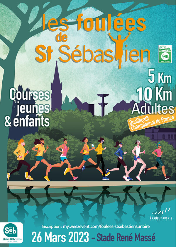 Affiche de la compétition Les Foulées de St Sébastien sur Loire
