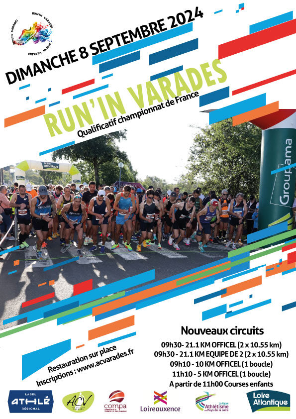 Affiche de la compétition Run'in Varades