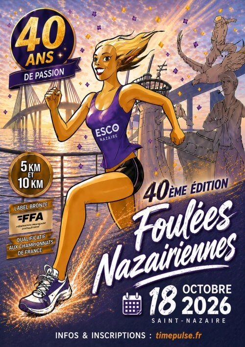 Affiche de la compétition Foulées Nazairiennes