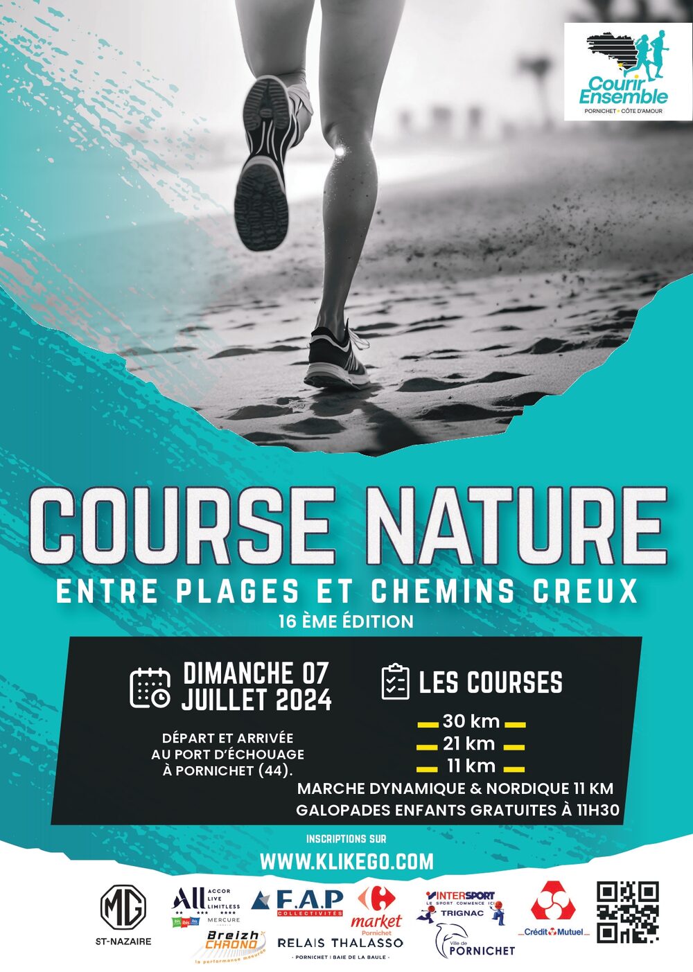 Affiche de la compétition Entre plages et chemins creux de Pornichet