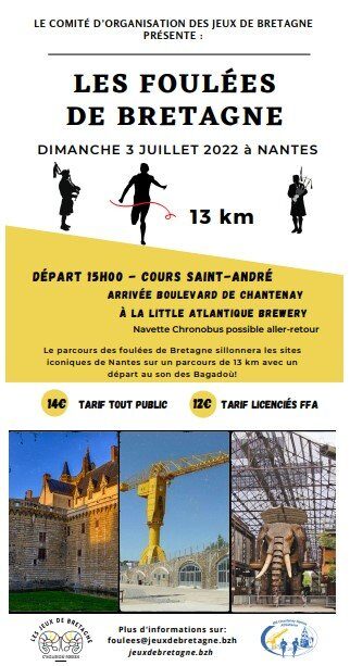 Affiche de la compétition Foulées de Bretagne