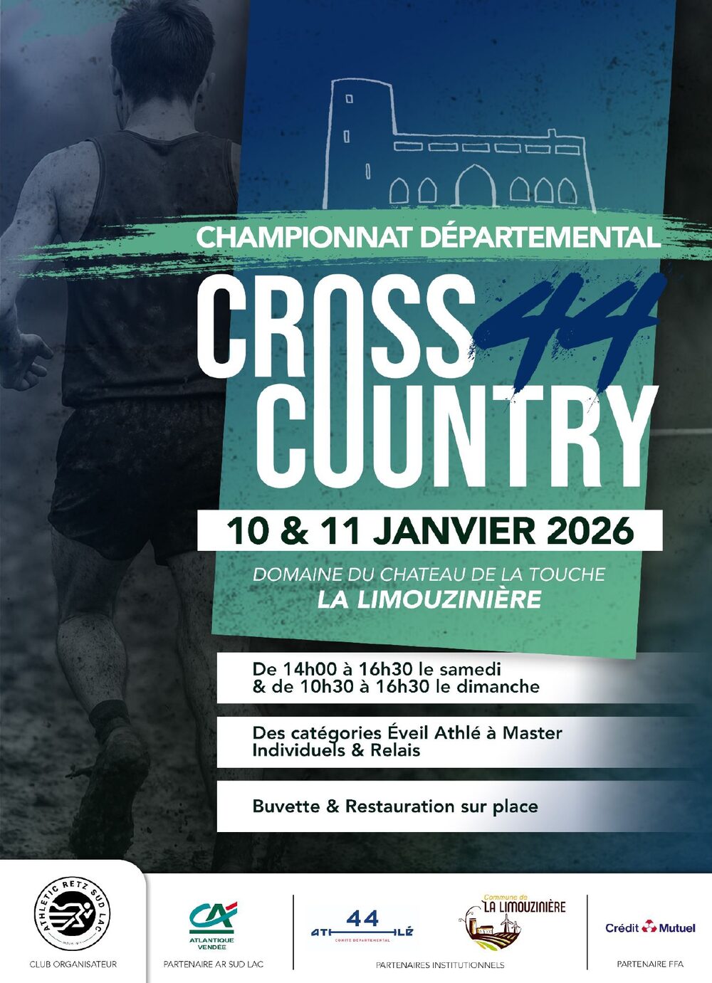 Affiche de la compétition Chpts Départ.de Cross Loire Atlantique