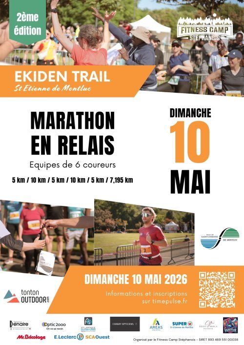 Affiche de la compétition Ekiden Trail de St Etienne de Montluc