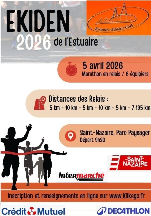 Affiche de la compétition Ekiden de l'Estuaire