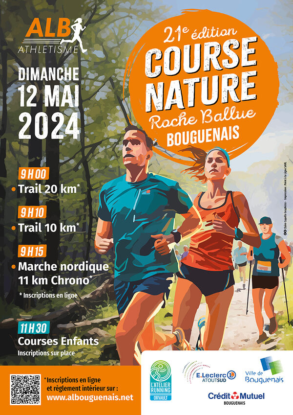 Affiche de la compétition COURSE NATURE BOUGUENAIS 21ème édition