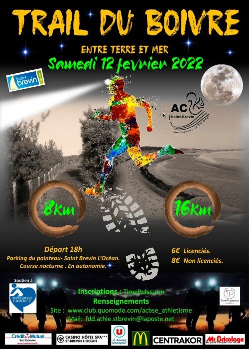 Affiche de la compétition Trail du Boivre entre Terre et Mer