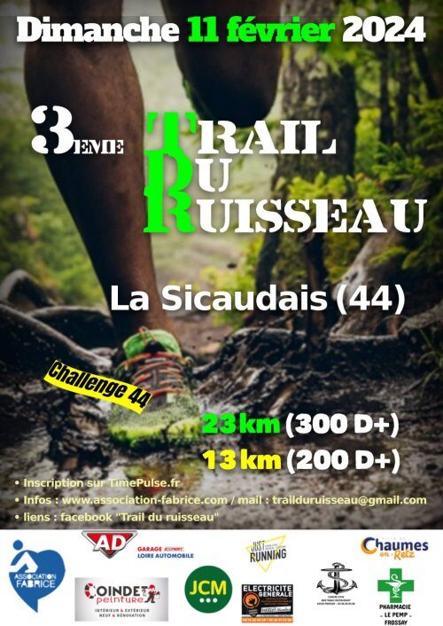 Affiche de la compétition Trail du Ruisseau