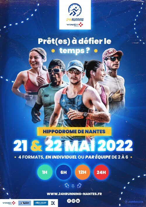 Affiche de la compétition 24h Running de Nantes