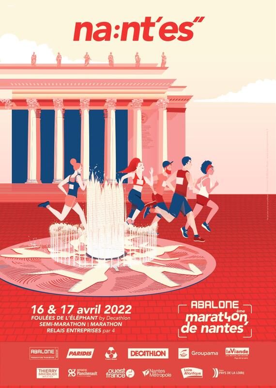 Affiche de la compétition Abalone Marathon de Nantes