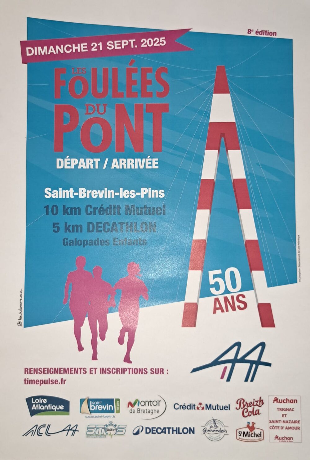 Affiche de la compétition Les foulées du Pont