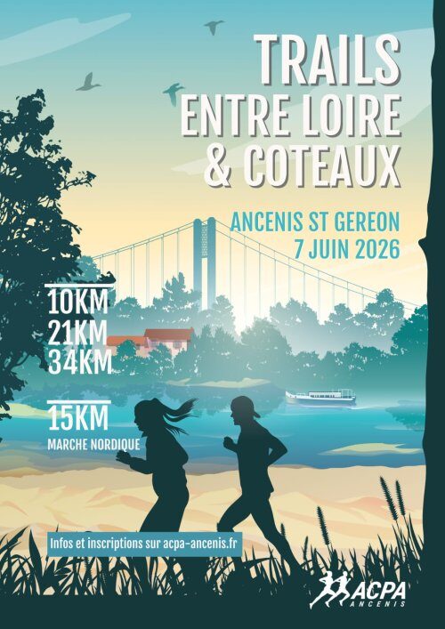 Affiche de la compétition Marche Nordique Ancenis entre Loire et Coteaux